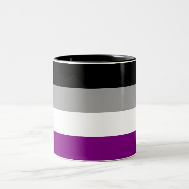 Asexuellt Pride Flagga (Ace) (sexualitet) Två-Tonad Mugg (Center)