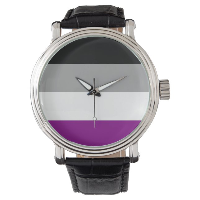 ASEXUELLT PRIDE FLAGGA ARMBANDSUR (Framsida)
