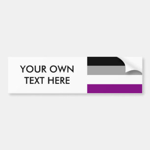 Asexuellt Pride Flagga Bildekal