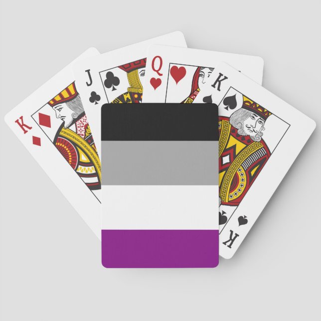 Asexuellt Pride Flagga Casinokort (Baksidan)