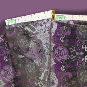 Asexuellt Pride Flagga Färg Dragon Damask Fabric Tyg