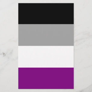Asexuellt Pride Flagga Flygblad