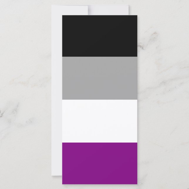 Asexuellt Pride Flagga HBT TQ (Framsida)