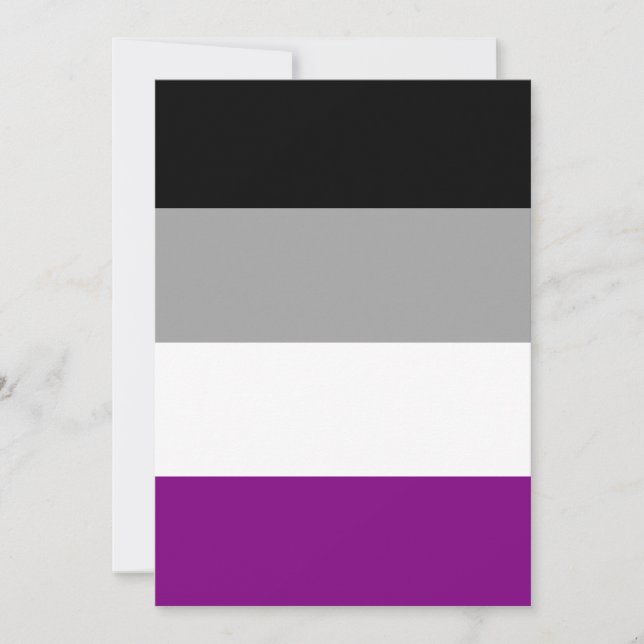 Asexuellt Pride Flagga HBT TQ (Framsida)