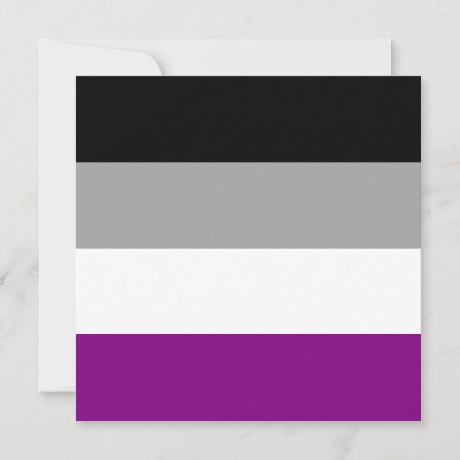 Asexuellt Pride Flagga Inbjudningar (Framsida)