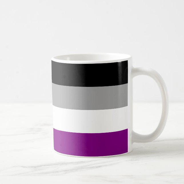Asexuellt Pride Flagga Kaffemugg (Höger)
