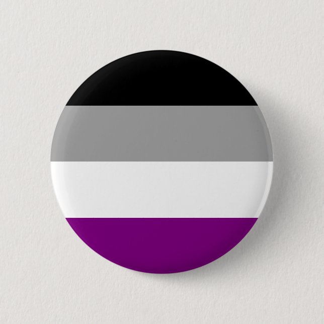 Asexuellt Pride Flagga Knapp (Framsida)