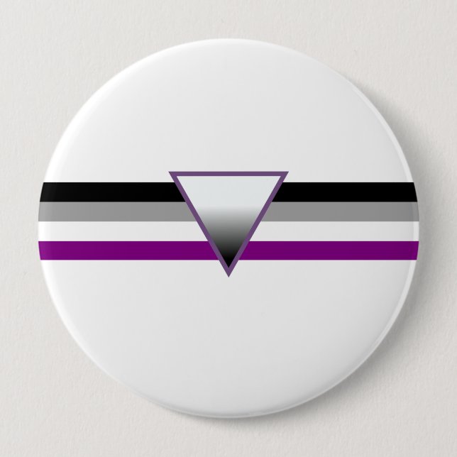 Asexuellt Pride Flagga Knapp (Framsida)