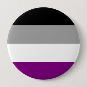 Asexuellt Pride Flagga Knapp