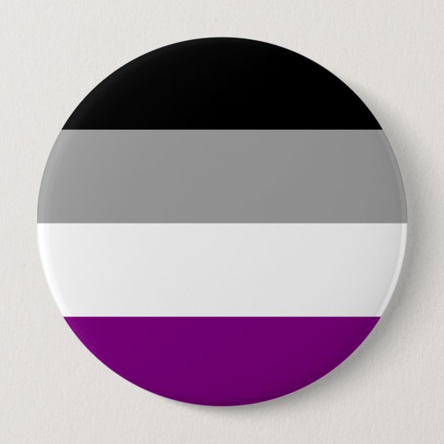 Asexuellt Pride Flagga Knapp (Framsida)