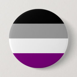 Asexuellt Pride Flagga Knapp