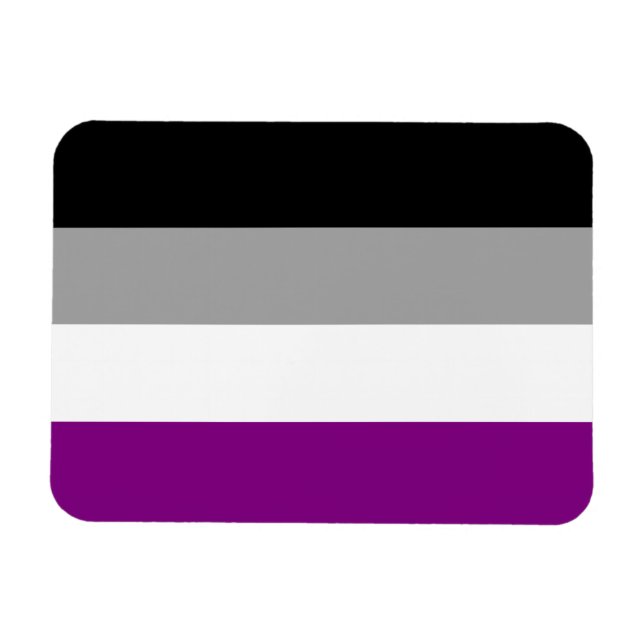 Asexuellt Pride Flagga Magnet (Horisontell)