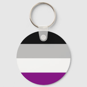 Asexuellt Pride Flagga Nyckelring