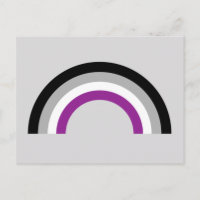 Asexuellt Pride Flagga Rainbow