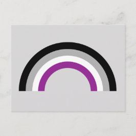 Asexuellt Pride Flagga Rainbow Vykort