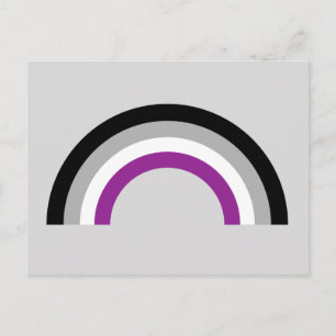 Asexuellt Pride Flagga Rainbow Vykort