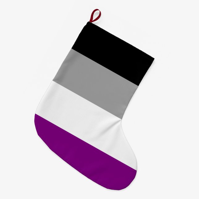 Asexuellt Pride Flagga Stor Julstrumpa (Framsidan (Hängande))