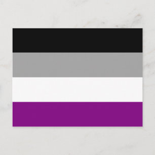 Asexuellt Pride Flagga Vykort