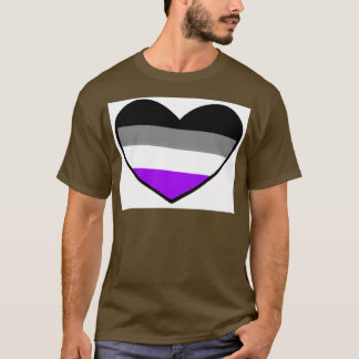 Asexuellt pride HBT-hjärta T Shirt