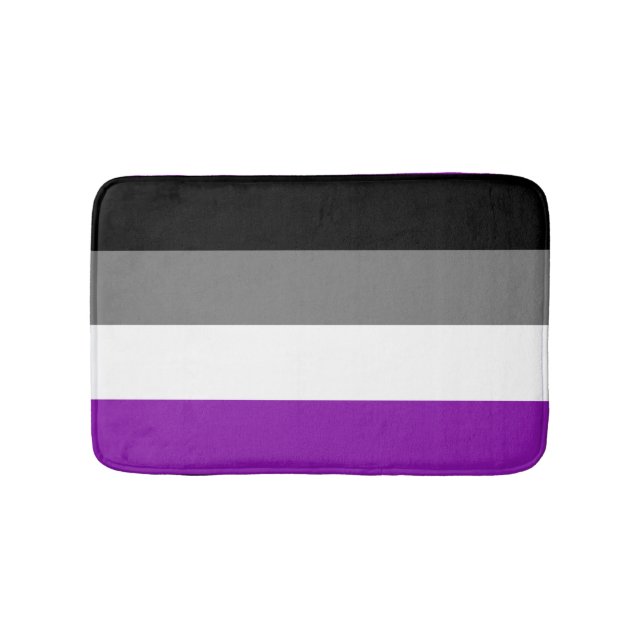 Asexuellt Pride, HGBTQ-Pride, strimlad utskrift Badrumsmatta (Framsidan)