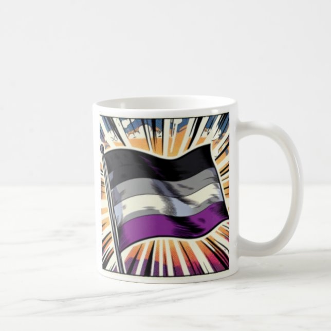 Asexuellt Pride Kaffemugg (Höger)