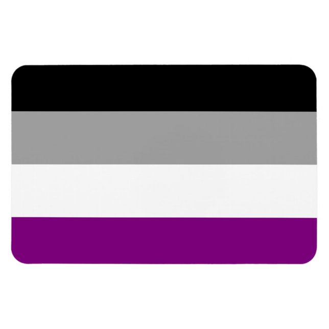 Asexuellt Pride Magnet (Horisontell)