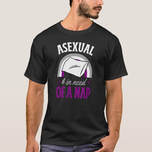Asexuellt Pride och vid behov av en NAP-offert T Shirt (Framsida)
