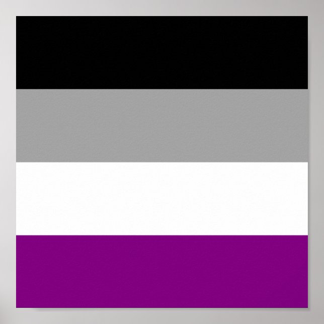 Asexuellt Pride Poster (Framsidan)