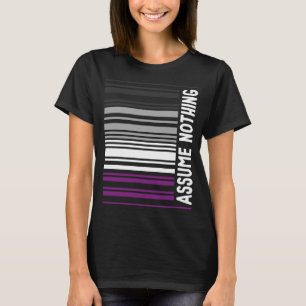 Asexuellt Pride Proud Ace Barcode antar inget unde T Shirt