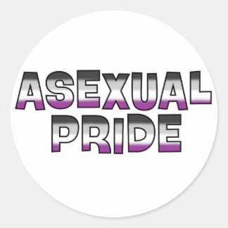 Asexuellt Pride Runt Klistermärke