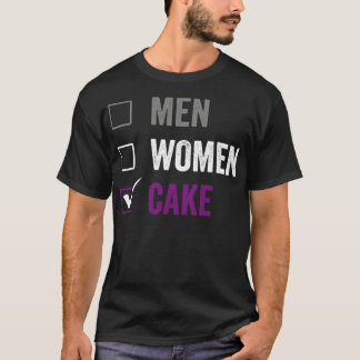 Asexuellt Pride snarare än eat Cake Asexuellt T Shirt