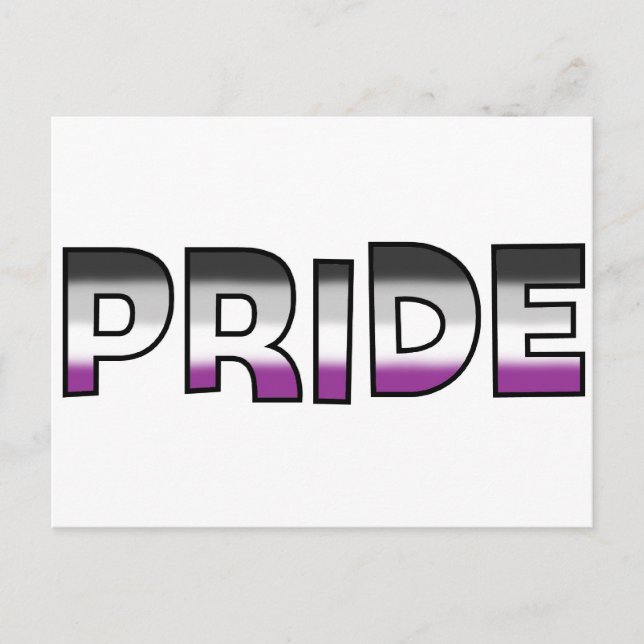 Asexuellt Pride Vykort (Framsida)