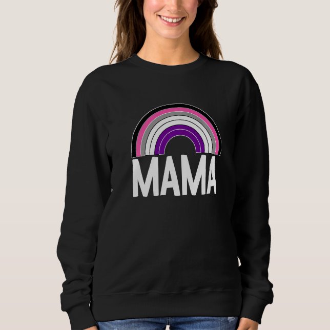 ASexus Mamma Rainbow Lgbt Q Coola Ace Pride Flagga T Shirt (Framsida)