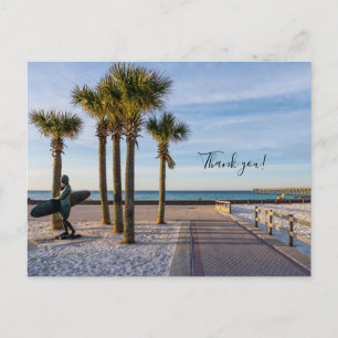 Asfalterad gångväg till Pensacola Beach Tack U vyk Vykort