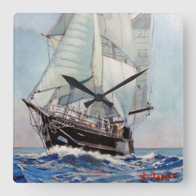 Asgard II Fyrkantig Klocka (Framsida)