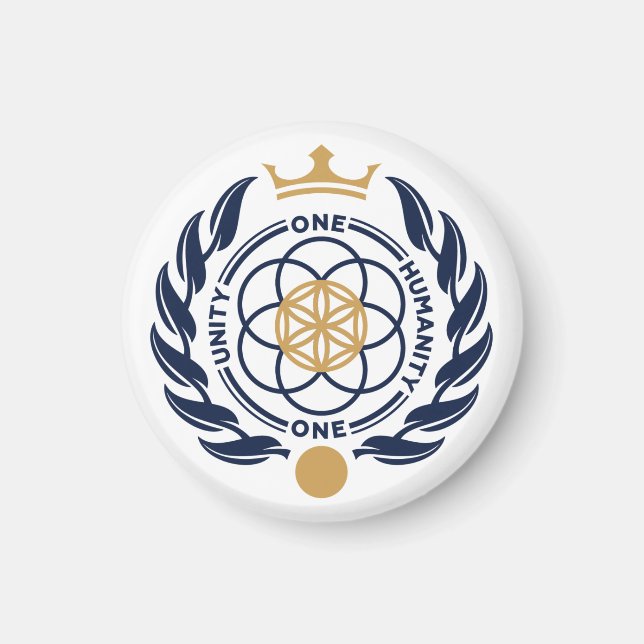 Asgardia Jackar av Arm - Round Magnet (Framsidan)