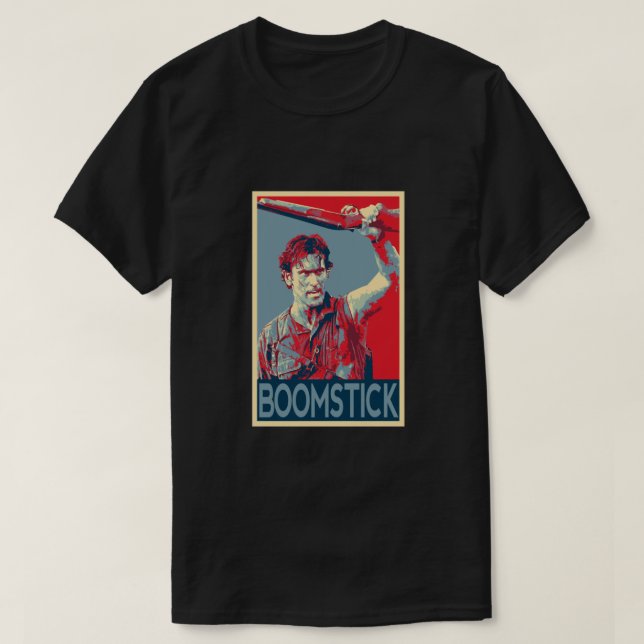 Ash Boomstick Evil Dead and Army of Mörkret Class T Shirt (Design framsida)
