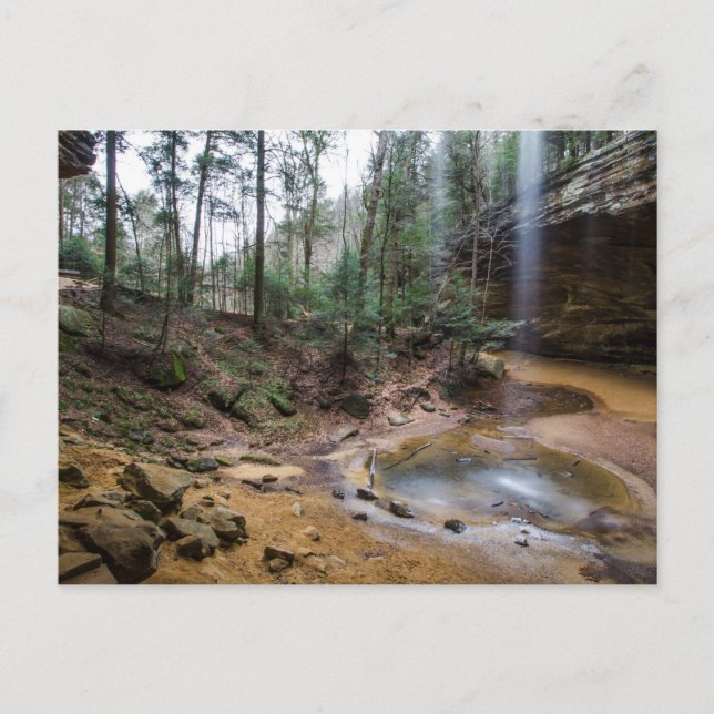 Ash Cave, Hocking Backe State Park, Ohio Vykort (Framsida)