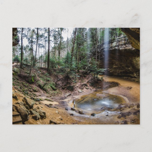 Ash Cave, Hocking Backe State Park, Ohio Vykort (Framsida)