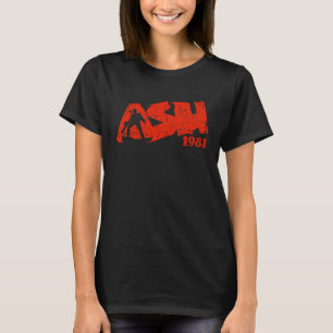 Ash Death 1981 Nerd Geek Vintage Graphic T Shirt