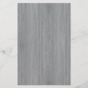 Ash Grått Bamboo Wood Grain Titta Brevpapper