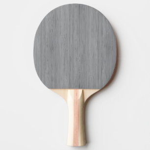 Ash Grått Bamboo Wood Grain-utseende Pingisracket