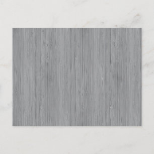 Ash Grått Bamboo Wood Grain-utseende Vykort