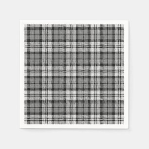 Ash Grått Blackwatch Campbell Tartan Play Pappersservett