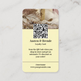 Ash Grått Brown Loyalty Card - fotocentrerat Visitkort