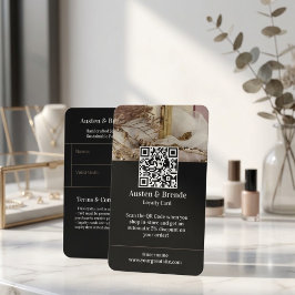 Ash Grått Brown Loyalty Card - fotocentrerat Visitkort