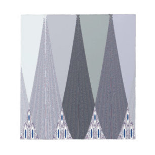 Ash Grått Chevron Dots Art Skriv ut Anteckningsblock