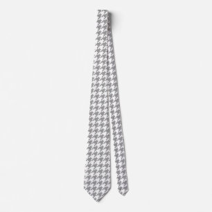 Ash Grått och White Houndstooth Check Slips