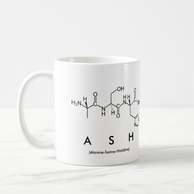 Ash peptide namn mugg (Vänster)