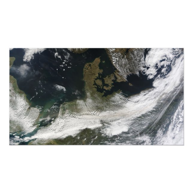 Ash plume från Eyjafjallajokull Volcano Fototryck (Framsidan)